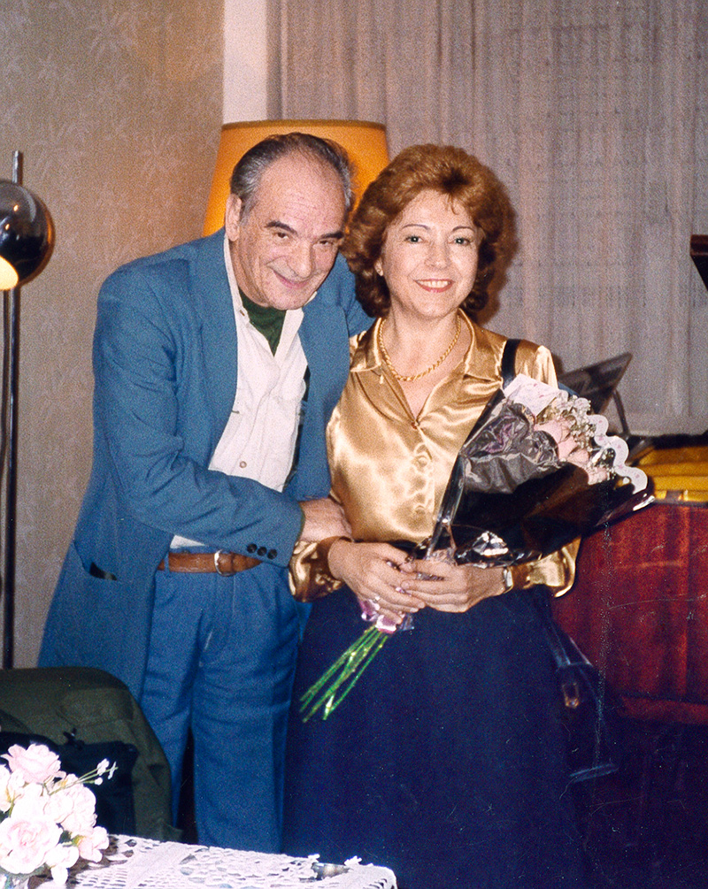 Juan Carlos Zorzi con Alicia Lastra